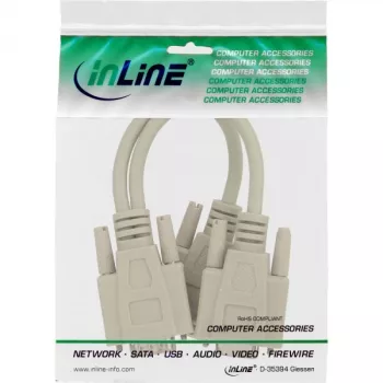 InLine VGA Y-kabelis HD15 vīrietis / 2x HD15 sieviete 0.2m