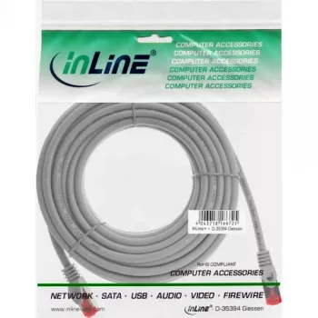 InLine Patch Kabelis S/FTP PiMF Cat.6 250MHz varš bezhalogēns pelēks 30m