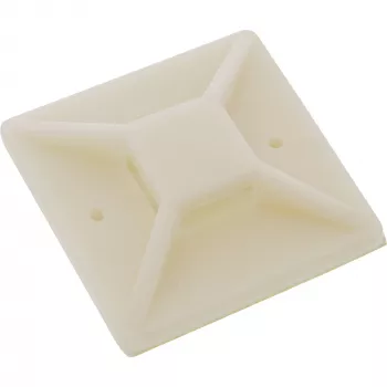 Līmējošie kabeļu saišu turētāji InLine 40×40 mm, bēšs, iepakojumā 10 gab.
