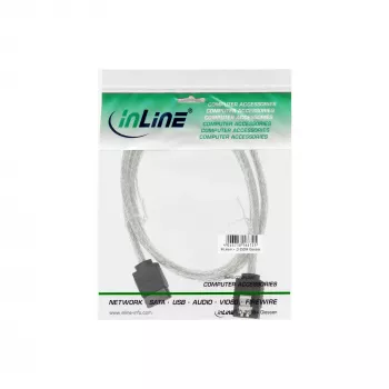 InLine SATA 6 Gb/s apaļš kabelis ar fiksatoriem 0,75 m