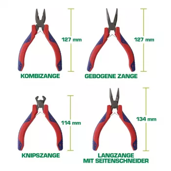InLine Electronics Knaibles ar smalkiem galiem, 8 gab. komplekts