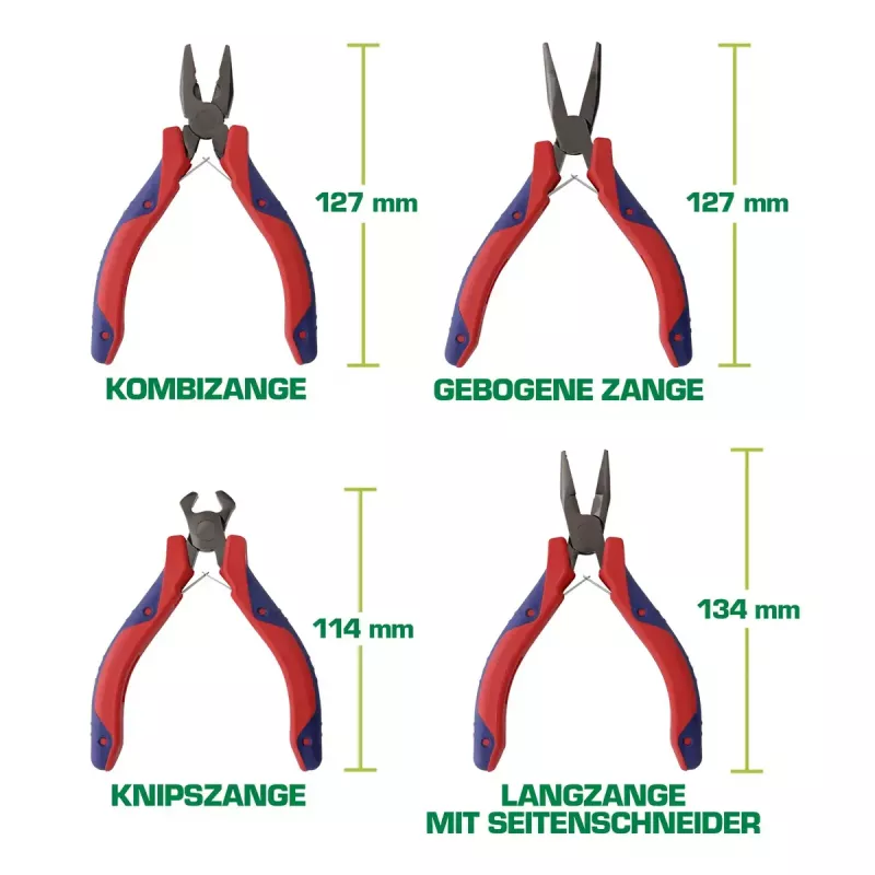 InLine Electronics Knaibles ar smalkiem galiem, 8 gab. komplekts