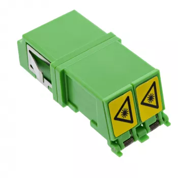 InLine Fiber Optical Adapter Duplex LC/LC SM Sievišķais/Sievišķais Zaļš 89989O