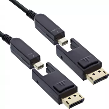 InLine 17215O DisplayPort kabelis 15 m Mini DisplayPort / DisplayPort melns