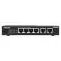 QNAP QSW-2104-2T-R2 tīkla slēdzis Nepārvaldāms 10G Ethernet (100/1000/10000) Galddators Melns