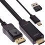 Aktīvais video pārveidotājs InLine 17162I 3840x2160 HDMI uz DisplayPort, 2m