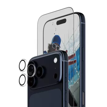 PanzerGlass 2-in-1 Essentials Bundle iPhone 17 Pro Max – ekrāna un kameras aizsardzība