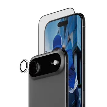 PanzerGlass 2-in-1 Essentials Bundle iPhone Air ekrāna un kameras aizsardzības komplekts