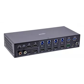 InLine 57885I KVM slēdzis 4 portu HDMI multiviewer, 4K@60Hz, melns