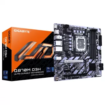 Mātesplate Gigabyte Q870M D3H Q870 LGA1700 Micro ATX