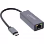 InLine 33380Q USB-C uz RJ45 Gigabitu Ethernet Adapteris Pelēks