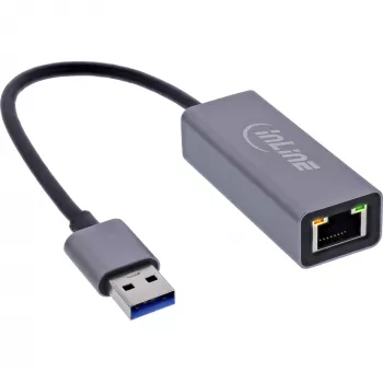 InLine 33380P USB-A uz RJ45 Gigabitu Ethernet adapteris
