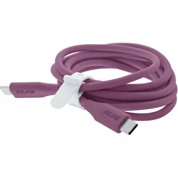 USB kabelis InLine 35891P 1m USB-C violets USB 2.0 0.48 Gbit/s