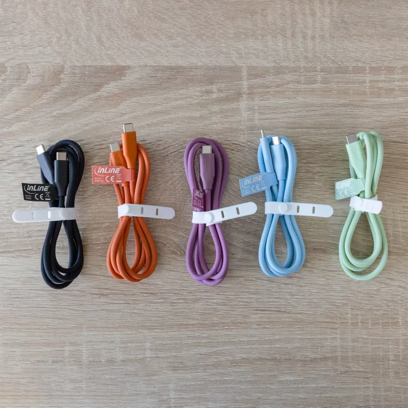 InLine 35895G USB kabelis USB 2.0 0.5 m USB C Zaļš