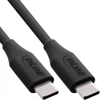 USB kabelis InLine 35895 0.5m USB-C Melns USB 2.0 0.48 Gbit/s