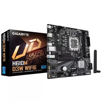 Mātesplate GIGABYTE H610M D3W WIFI6 LGA1700 micro-ATX