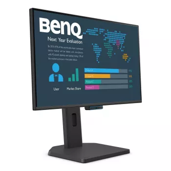 BenQ BL2490TC 23.8 collu FHD LCD monitors, 1920×1080, 5 ms, 16:9, matēts, skaļruņi, VESA, augstuma regulējams, melns