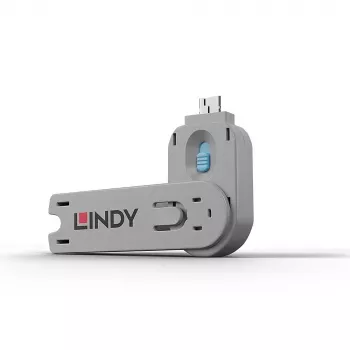 Porta bloķētāja atslēga Lindy USB Type A Port Blocker Key Zila