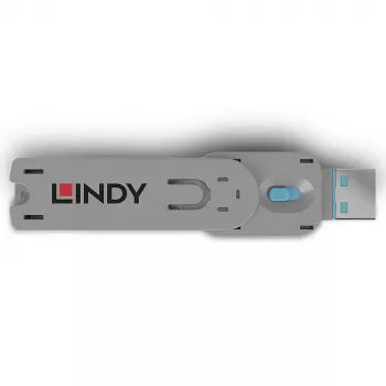 Porta bloķētāja atslēga Lindy USB Type A Port Blocker Key Zila