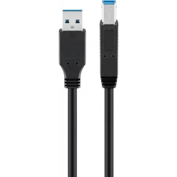 USB 3.0 SuperSpeed kabelis Goobay 96119 5m Melns