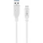 USB kabelis Goobay 67188 USB 3.2 Gen 1 1m USB C USB A Balts