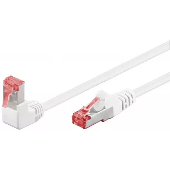 Patch kabelis Goobay CAT 6 90° leņķa S/FTP balts 10 m