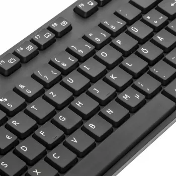 Targus AKB30DE tastatūra, USB, vācu QWERTZ izkārtojums, melna