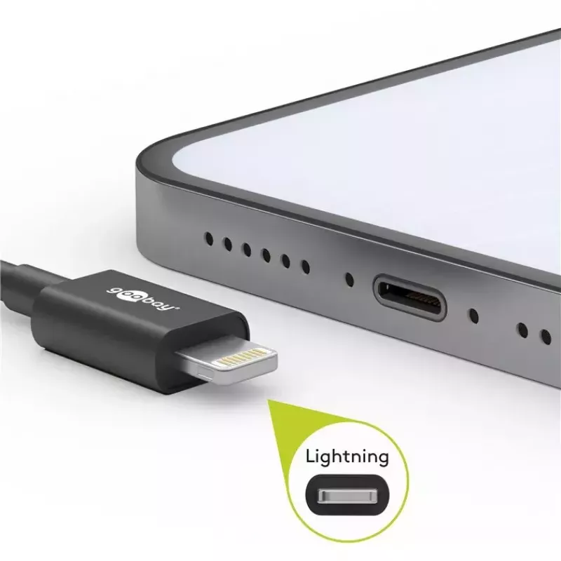 Goobay 72906 Lightning USB uzlādes un sinhronizācijas kabelis (2 m)