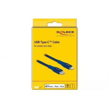 Datu un uzlādes kabelis USB Type-C uz Lightning DeLOCK 85417