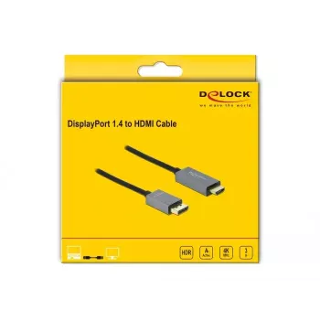 Aktīvais DisplayPort 1.4 uz HDMI kabelis DeLOCK 85930 3m