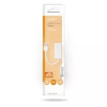 Saskarnes kartes adapteris RJ-45 Nedis CCGB61950WT02 USB Type-A vīrišķais