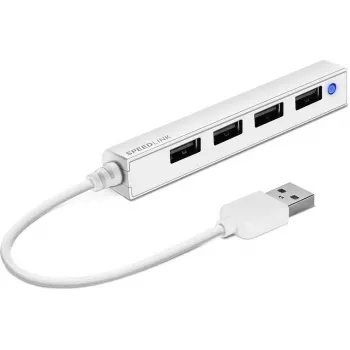 USB centrmezgls SPEEDLINK SNAPPY SLIM SL-140000-WE