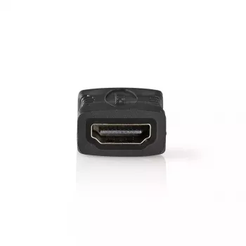 Nedis CVBW34900AT HDMI sieviešu-sieviešu dzimuma mainītājs ar zeltītiem kontaktiem, antracīta krāsā
