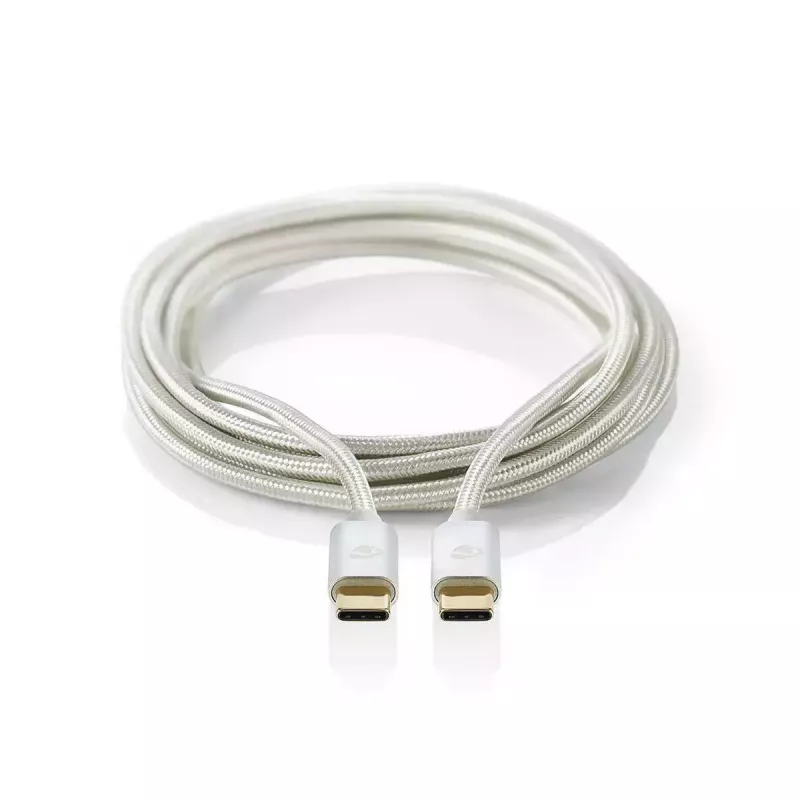 USB kabelis Nedis CCTB60700AL20 2m USB-C alumīnija USB 2.0