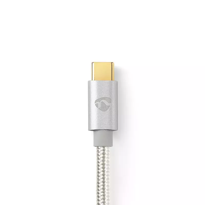 USB kabelis Nedis CCTB60700AL20 2m USB-C alumīnija USB 2.0