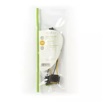 Iekšējais strāvas kabelis Nedis CCGP74205VA015 0.15 m 2 x SATA 15-pin PCI-E 6-pin