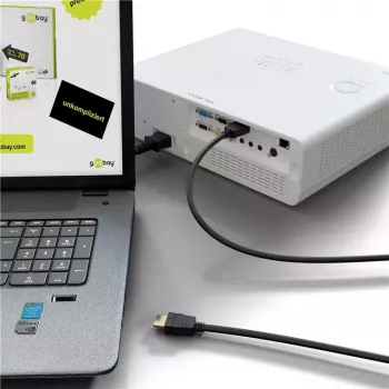 HDMI kabelis Goobay 58266 5 m, Type A vīrietis–vīrietis, 48 Gbit/s, melns