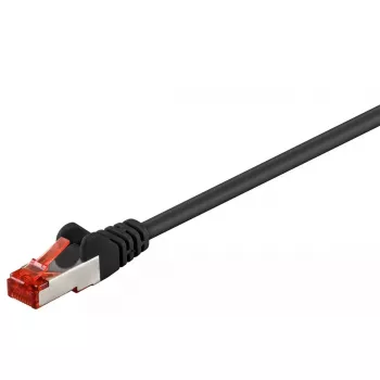 Tīkla kabelis GOOBAY 68695 — Cat6 S/FTP (S-STP), RJ-45–RJ-45, 15 m, melns