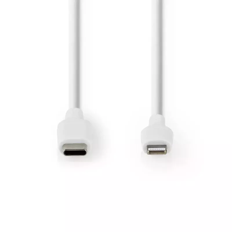 Nedis CCGW39650WT10 Lightning kabelis 1 m balts USB-C