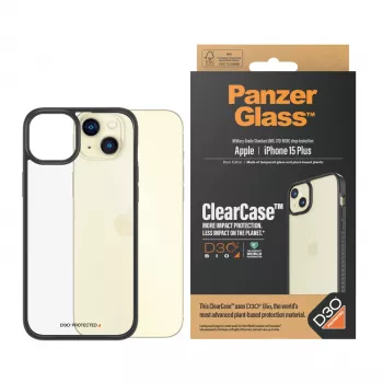 PanzerGlass ClearCase Caurspīdīgs & D3O® iPhone 15 Plus