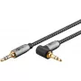 Audio kabelis Goobay / WENTRONIC 3.5mm TRS–3.5mm TRS, 5 m, varš, apzeltīti kontakti, magnētiskais ekranējums