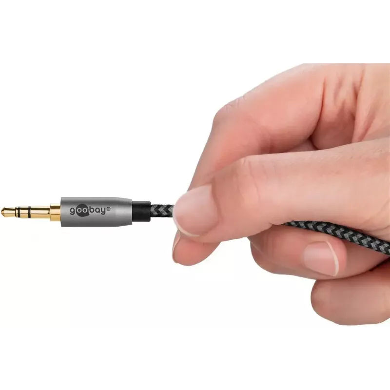Audio kabelis WENTRONIC Goobay 65289 — 3 m, 3,5 mm vīrišķais uz 2×RCA vīrišķais, varš, apzeltīti kontakti