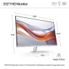 HP Series 5 532sf 31.5 collu LCD LED monitors, 1920 x 1080