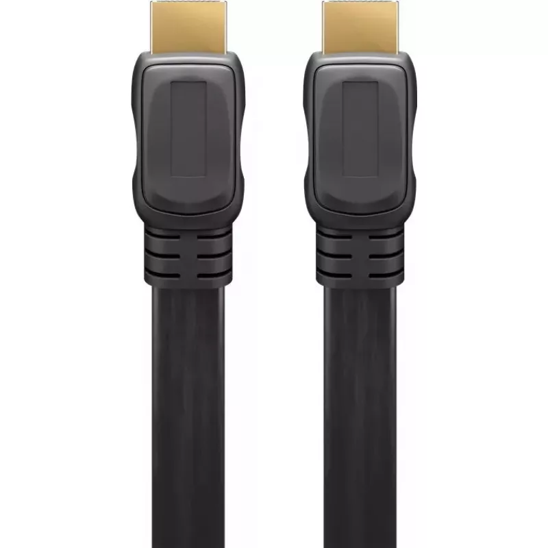 Goobay HDMI kabelis 1m A tipa vīrietis-vīrietis 18 Gbit/s Melns