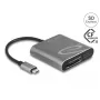 Karšu lasītājs DeLOCK 91000 USB 3.2 Gen 2 Type-C Pelēks CFexpress SD