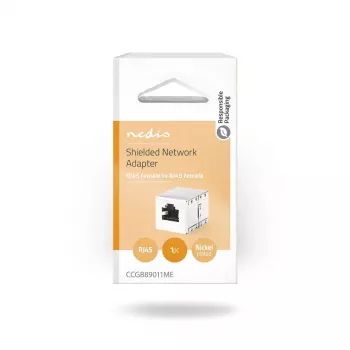 Nedis CCGB89011ME RJ45 metāla savienotājs sievišķais/sievišķais