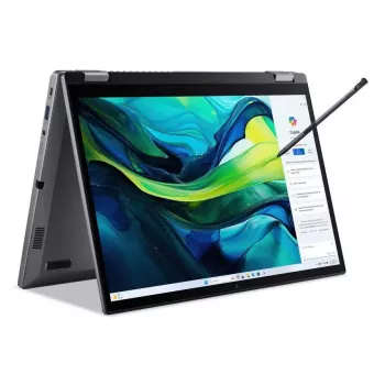 Pārnēsājamais dators Acer Aspire Spin 14 ASP14-52MTN — Intel Core Ultra 7 155U, 14 collu WUXGA skārienekrāns, 32 GB LPDDR5x, 1 TB SSD, Wi‑Fi 6E, Windows 11 Home