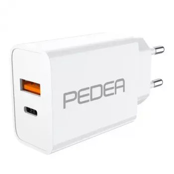 Mobilās ierīces lādētājs PEDEA 60040100 Universāls Balts AC Ātrā uzlāde Iekštelpām