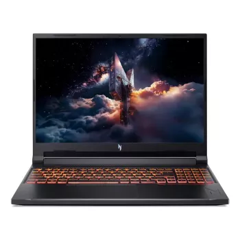 Portatīvais dators Acer Nitro V 16 AI ANV16-42-R9TU — AMD Ryzen 7 260, 16 collu WUXGA 1920×1200, 16 GB DDR5, 1 TB SSD, NVIDIA GeForce RTX 5070, Windows 11 Home, Melns