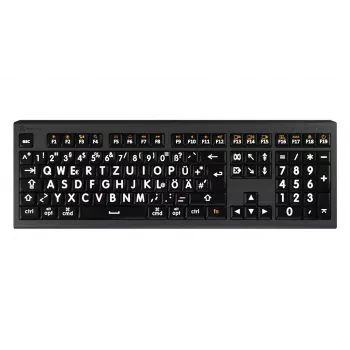 Logickeyboard LKB-LPWB-A2M-DE tastatūra USB QWERTZ vācu melna